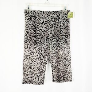 Leopard cheetah sheer bike shorts